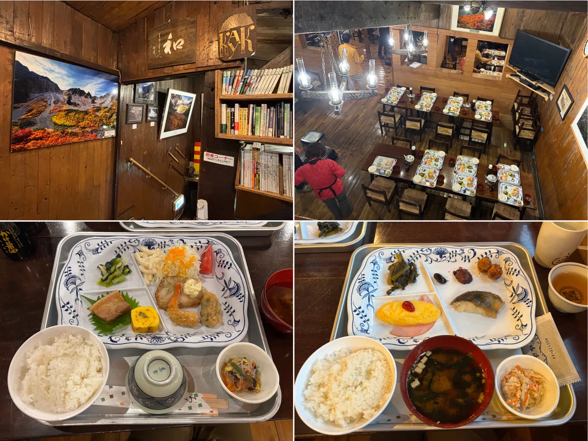 涸沢ヒュッテ　夕食　朝食