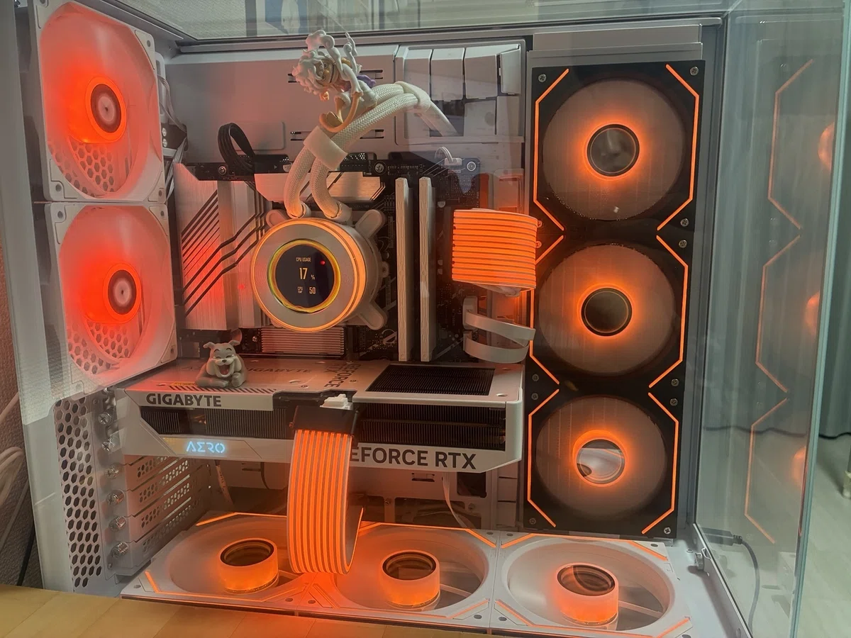 [실기 리뷰]Lian Li O11 Vision Compact 사용기｜3면 필러리스에 매료되어 선택한 화이트 조립 PC 케이스 ...