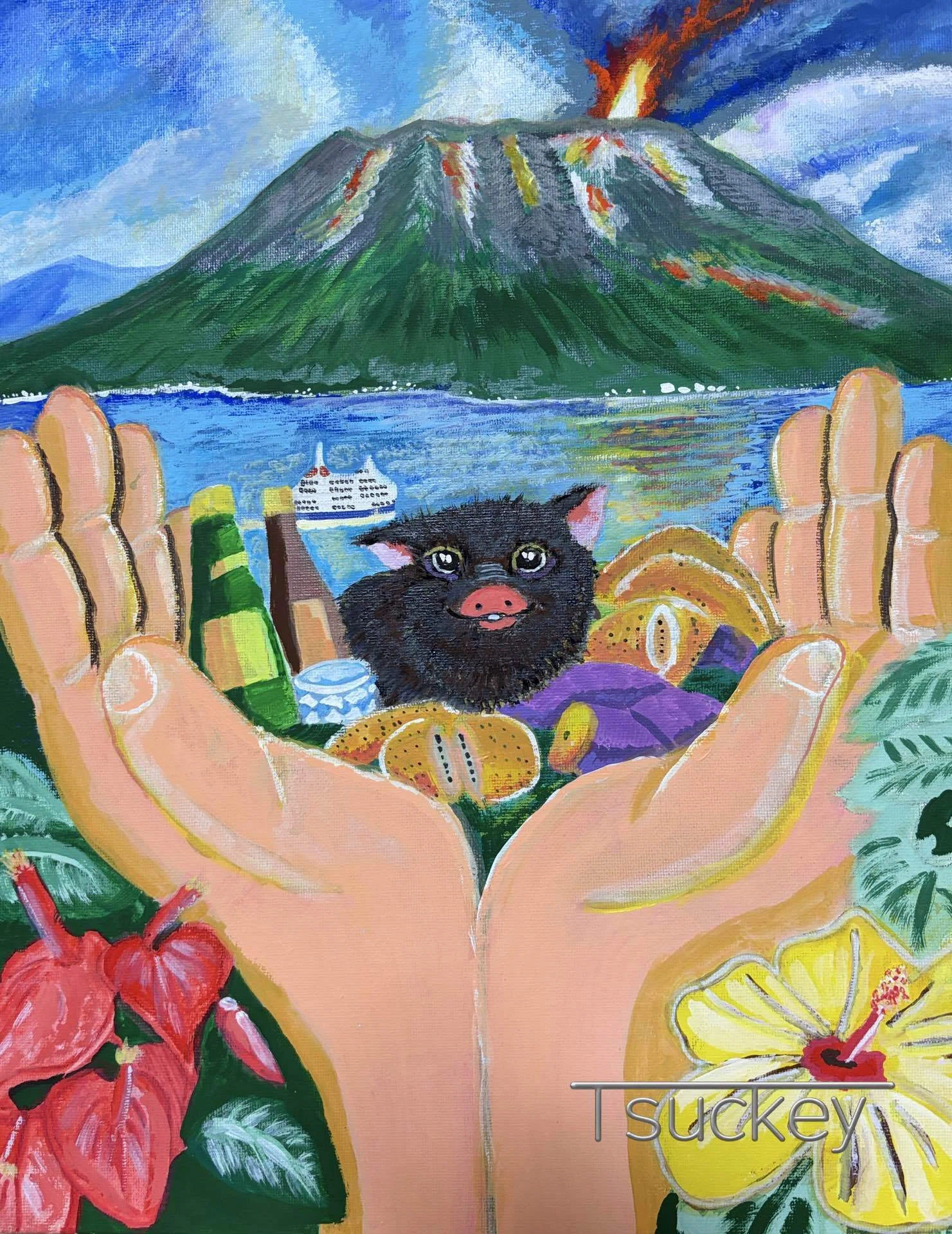 鹿児島を描く。大切なものを守る。｜つっきー