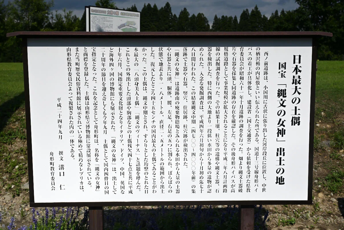 西ノ前遺跡の看板