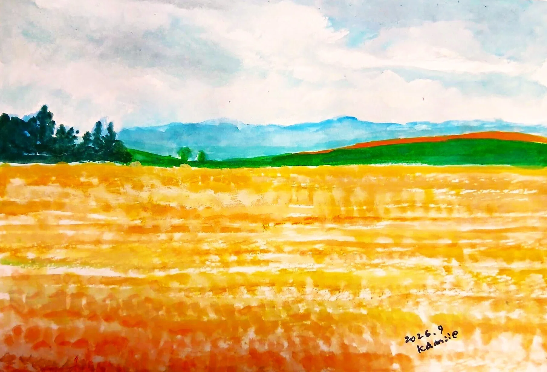 油彩絵　70年代のアジア農村住舍 油彩絵 70年代のアジア農村住舍 油彩絵 70年代のアジア農村住舍 油彩絵