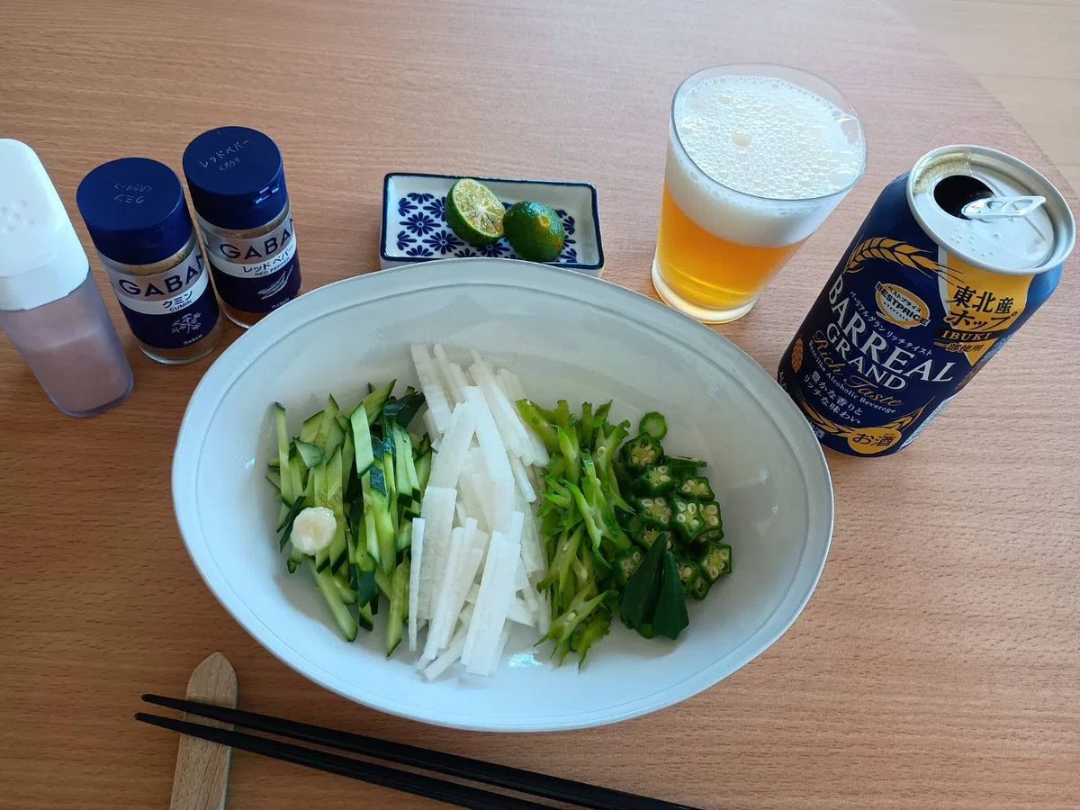 料理の他は調味料とビール