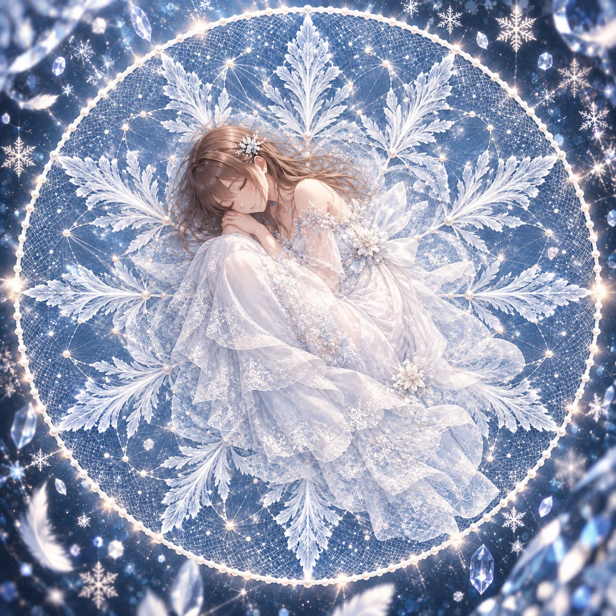 結晶の中の眠り姫・紅葉の画像