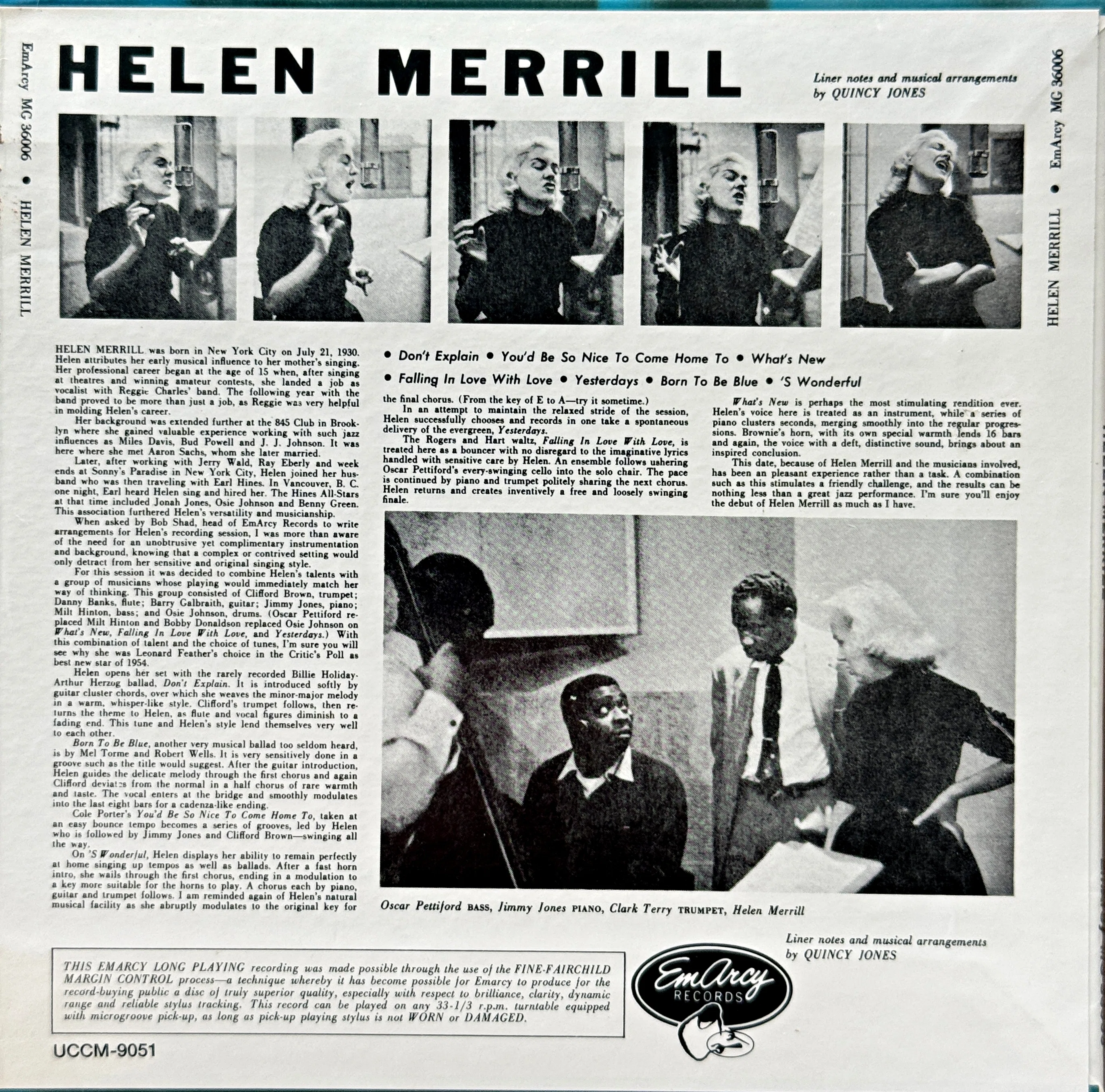 出過ぎない、という才能──ヘレン・メリル『Helen Merrill』と