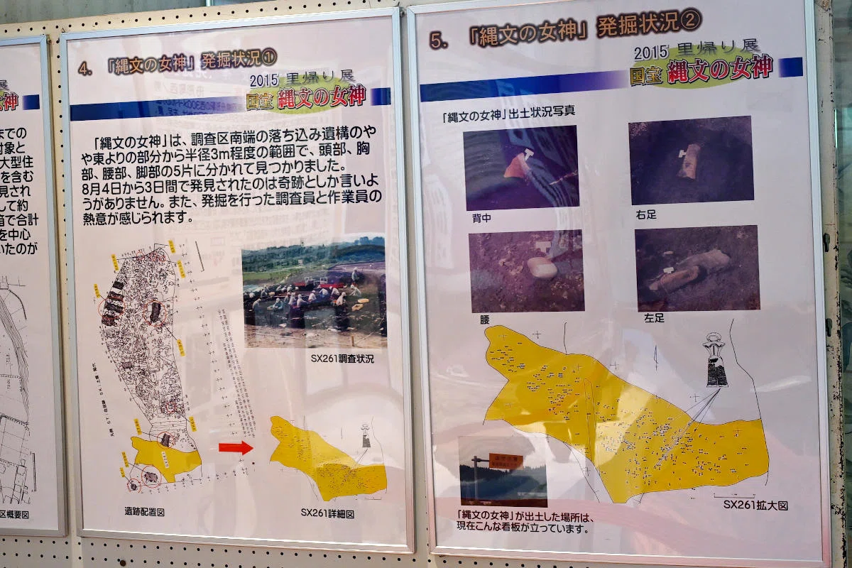 出土状況、縄文の女神