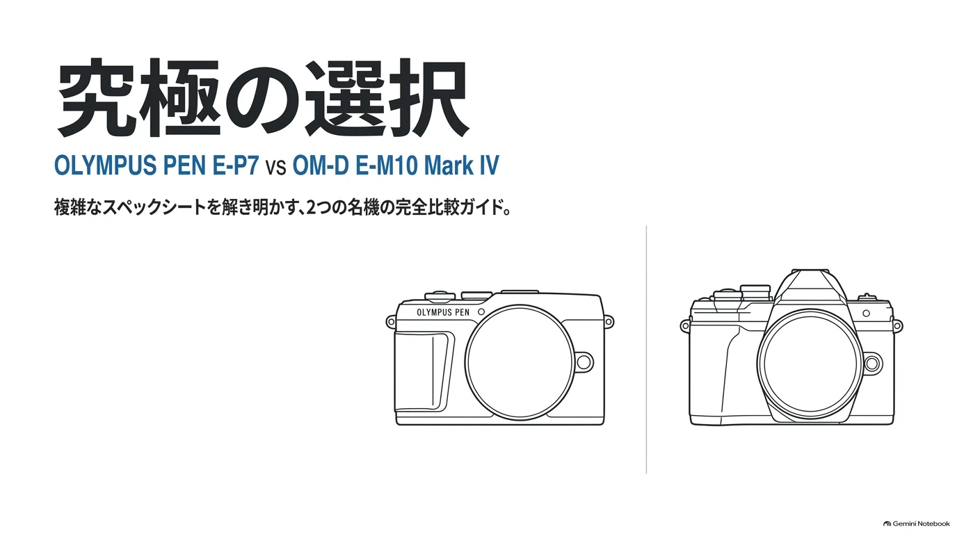 オリンパス-OLYMPUS-PEN-E-P7ボディとOM-D-E-M10-Mark-IVを徹底比較し