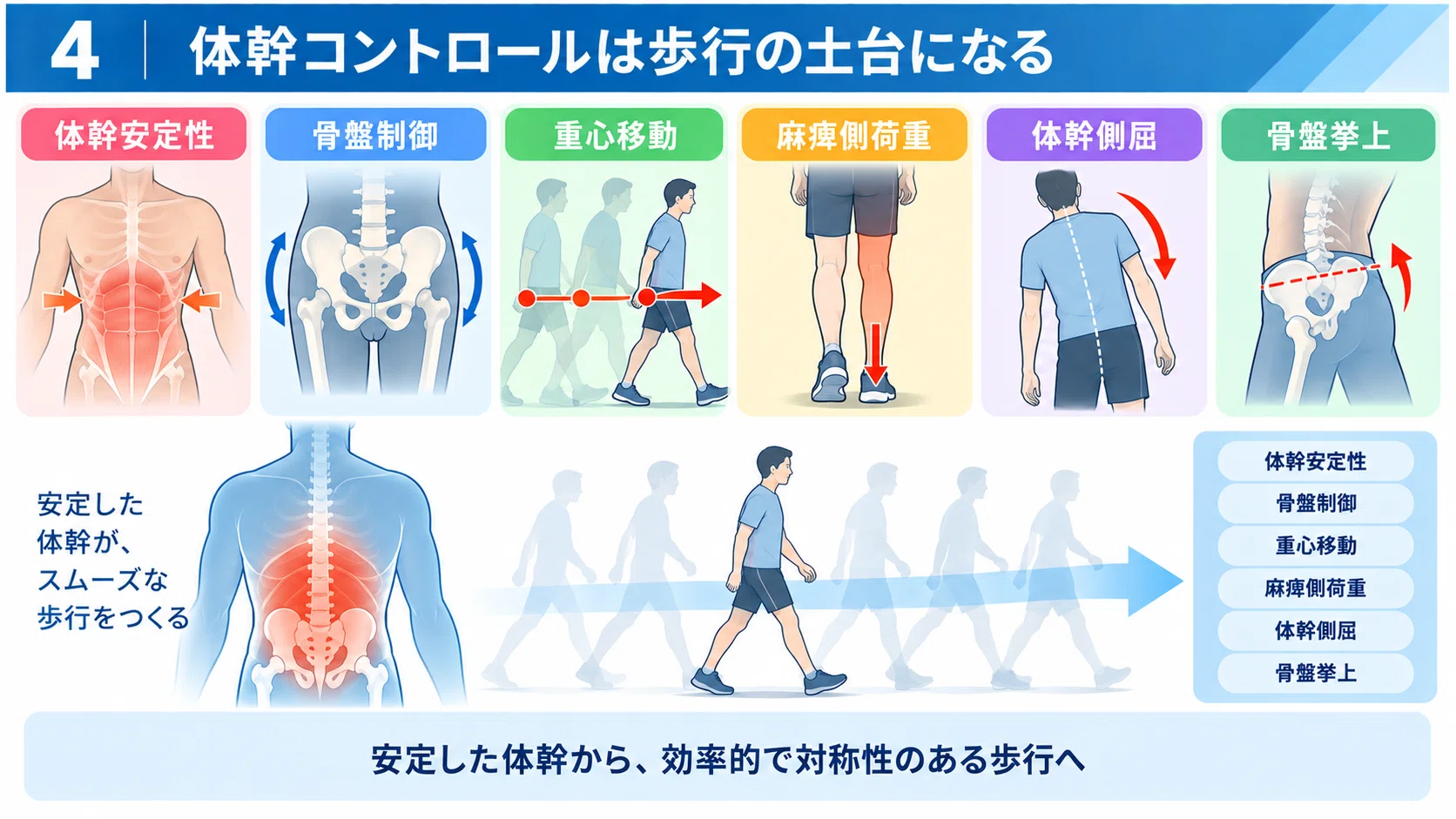 脳卒中片麻痺の異常歩行をどう分析する？｜分離運動・体幹制御・歩行