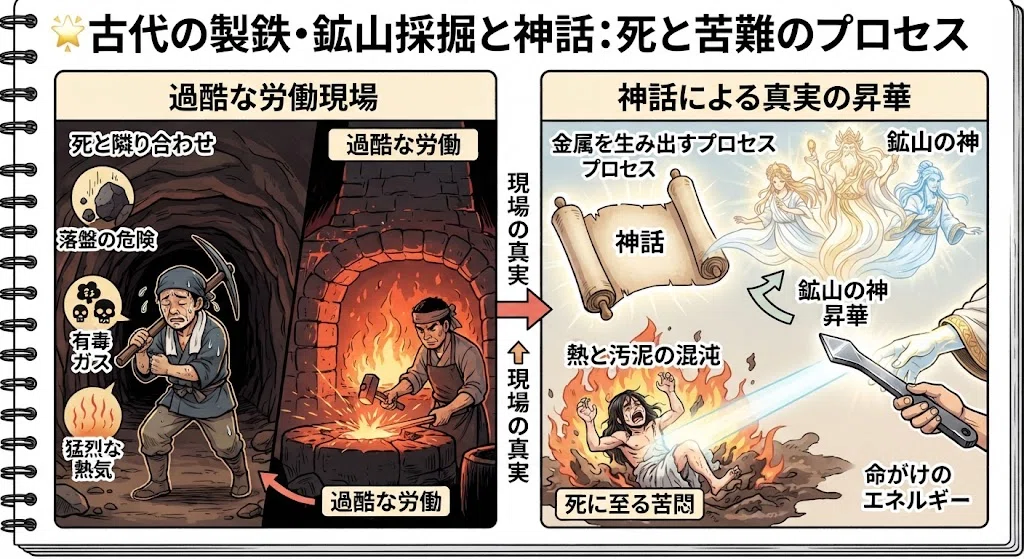 鉱山の女神【金山毘売神】『嘔吐から生まれた金銀の母神』｜《女性史