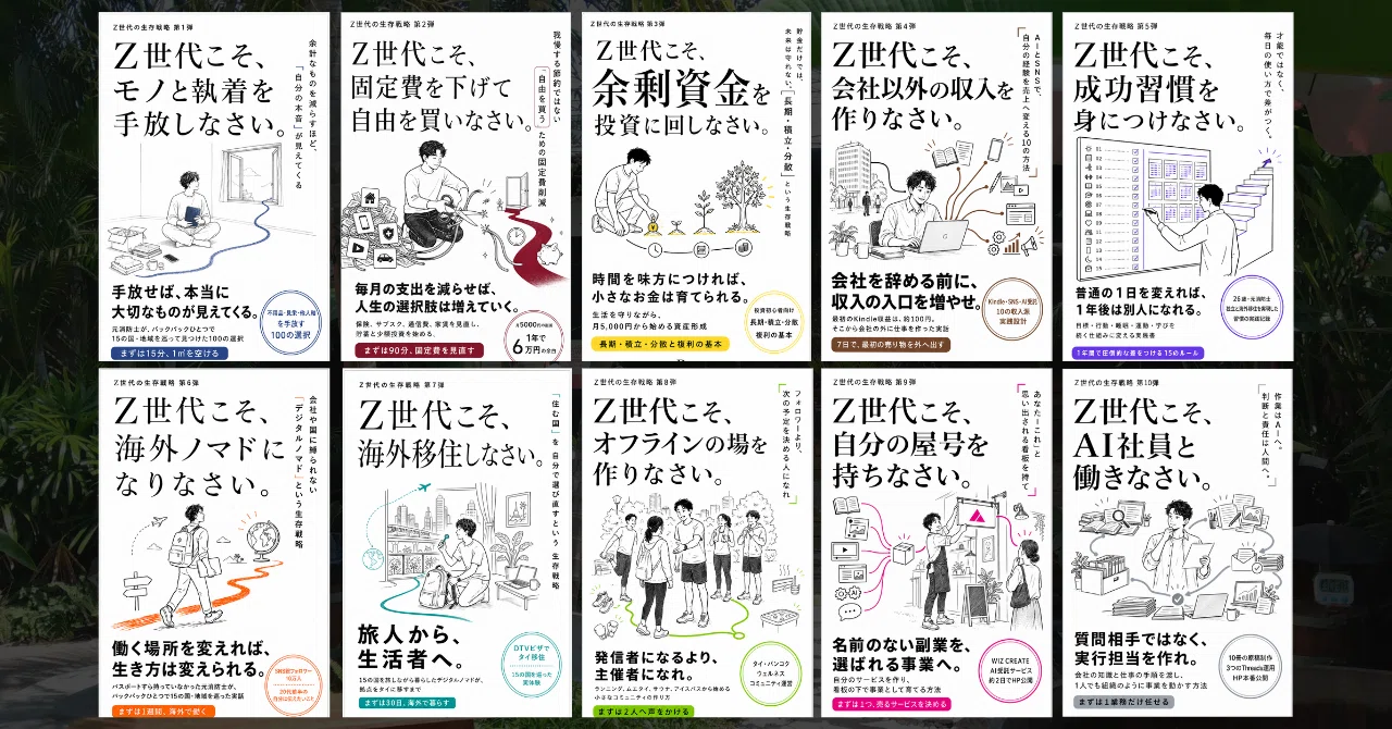 Z世代こそ、AI社員と働きなさい」など10冊のKindle本を出版しました｜Z