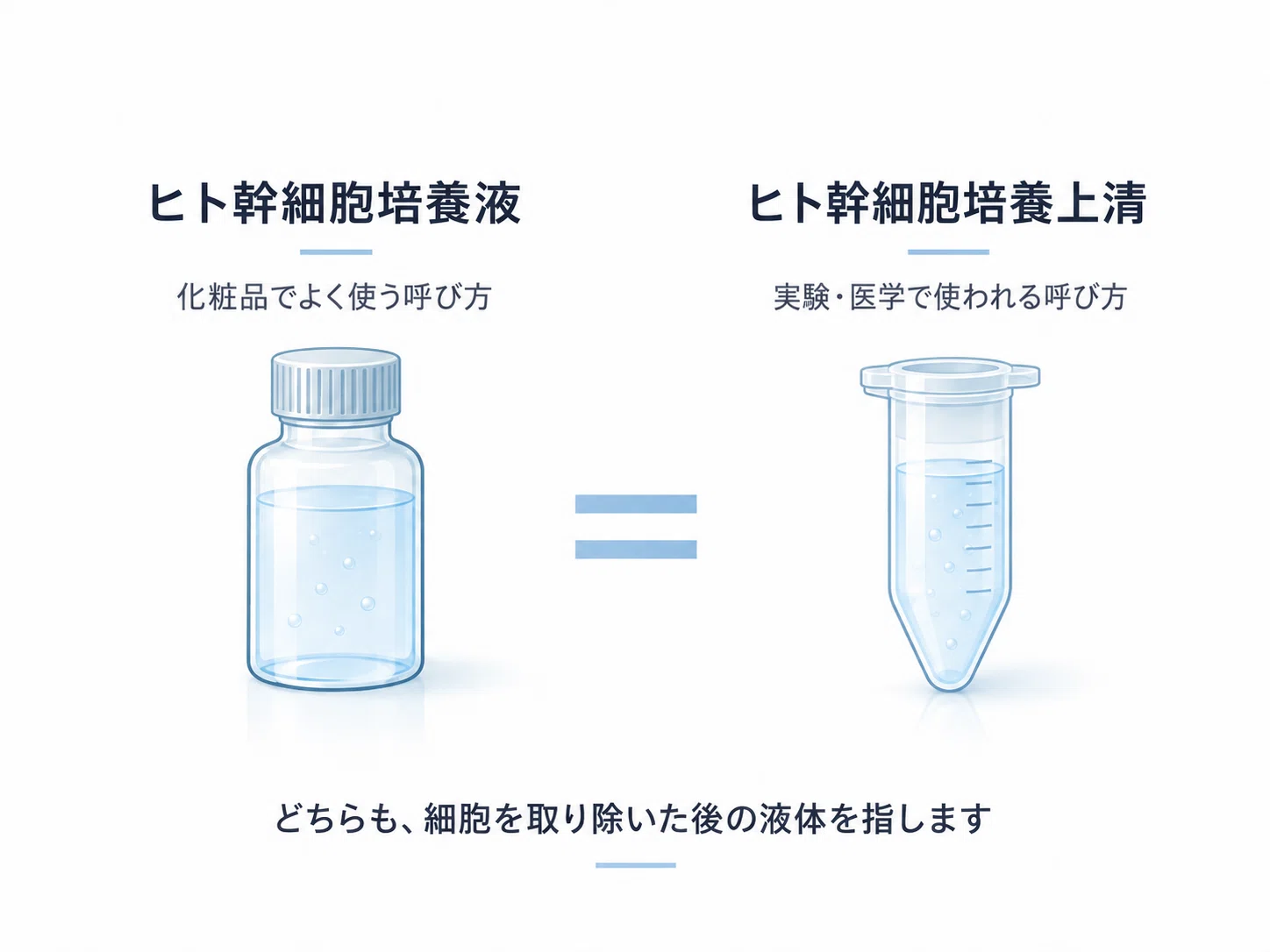 ヒト幹細胞培養液はただの培地？ヒト幹細胞培養上清との違いは？｜原料
