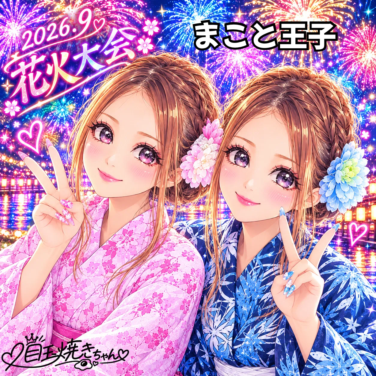 2026.9花火大会2160🪙以上キャラコン｜目玉焼きちゃん🐣‪🍳‬