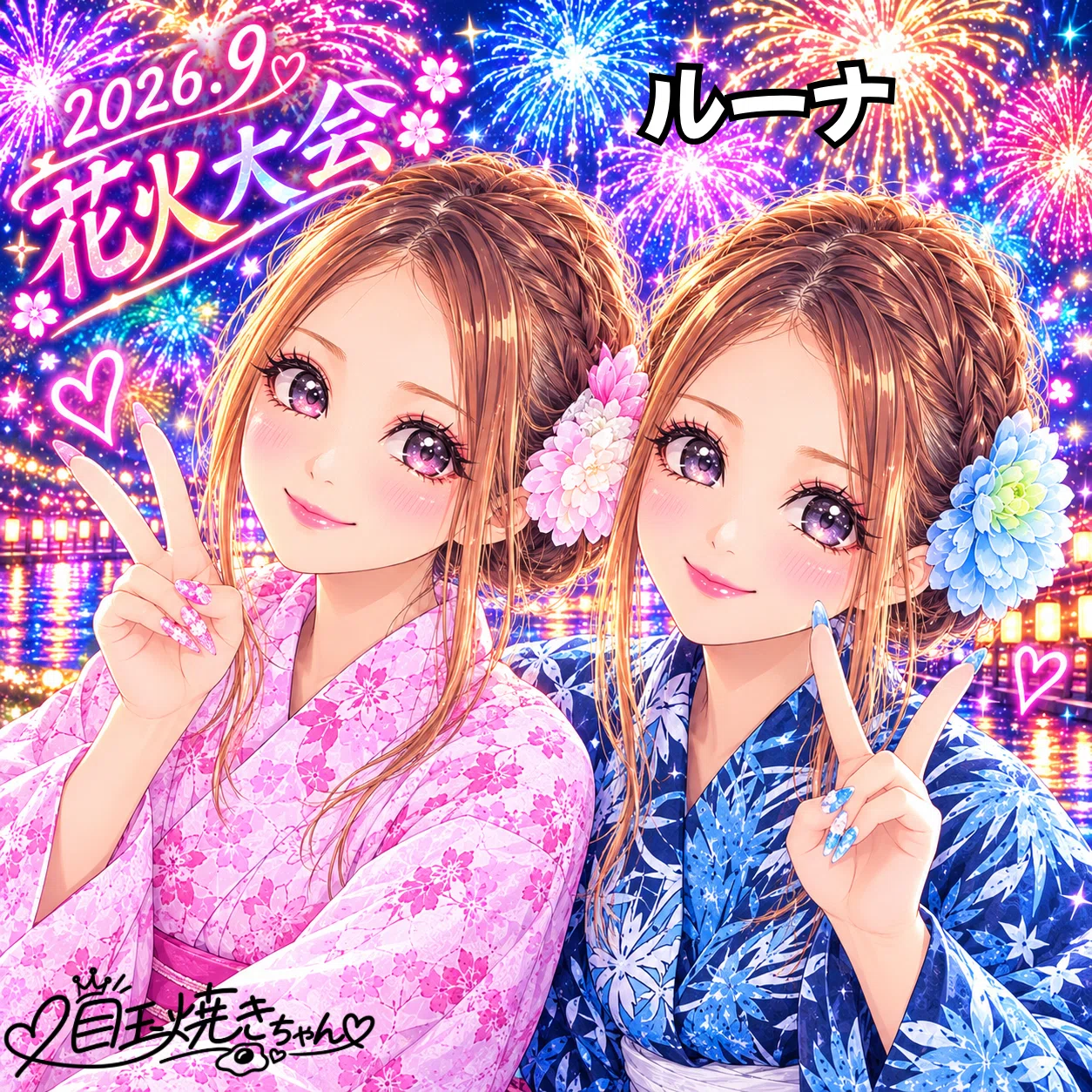 2026.9花火大会2160🪙以上キャラコン｜目玉焼きちゃん🐣‪🍳‬