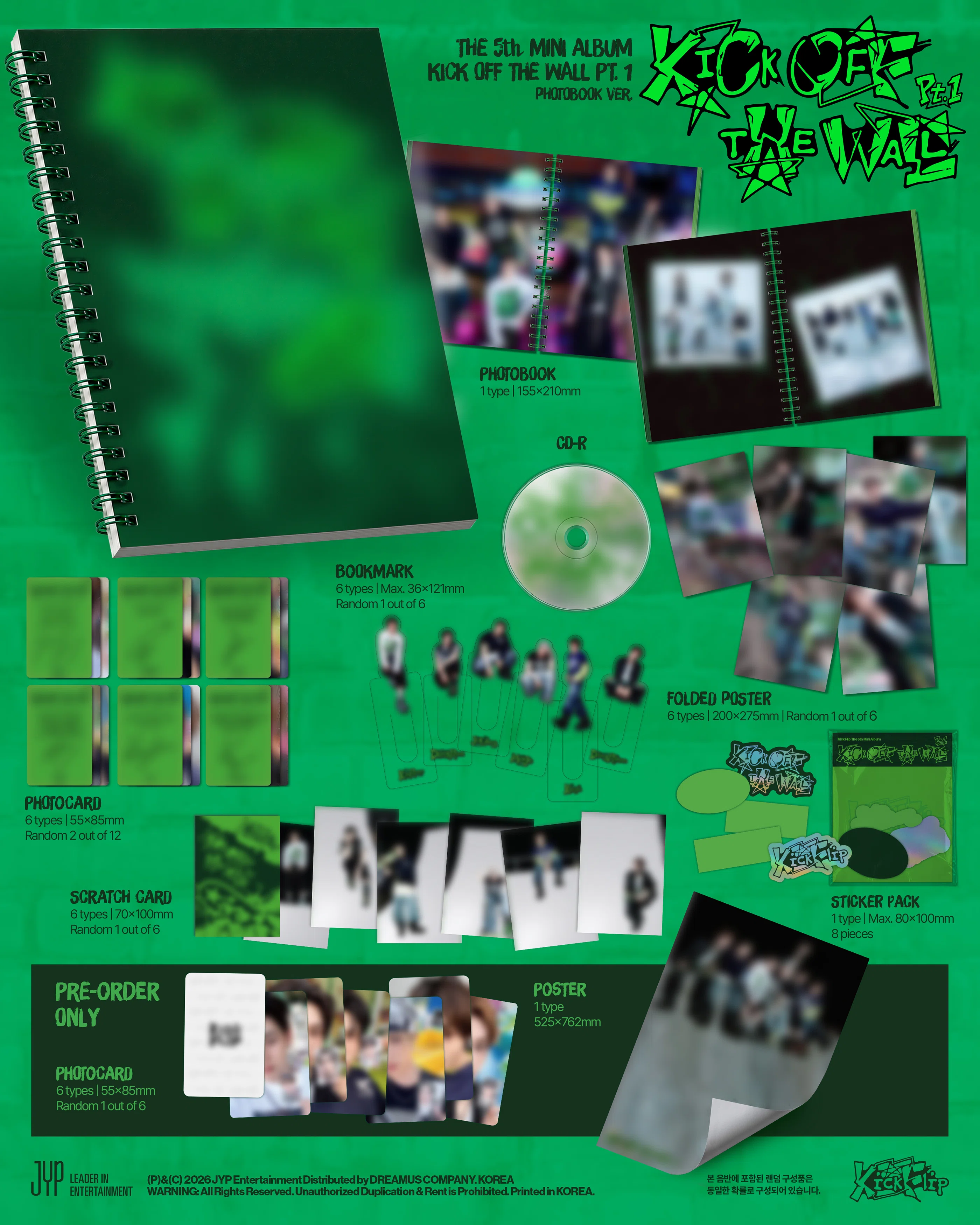 KickFlip『KICK OFF THE WALL Pt. 1』フォトカードイベント開催！未