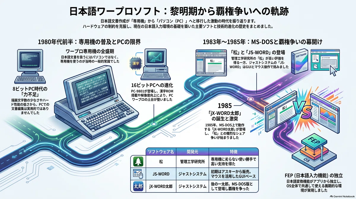 日本語ワープロソフト時代の始まり｜kzn