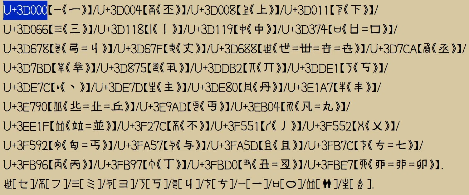 ユニコード18.0における篆書｜Qvarie