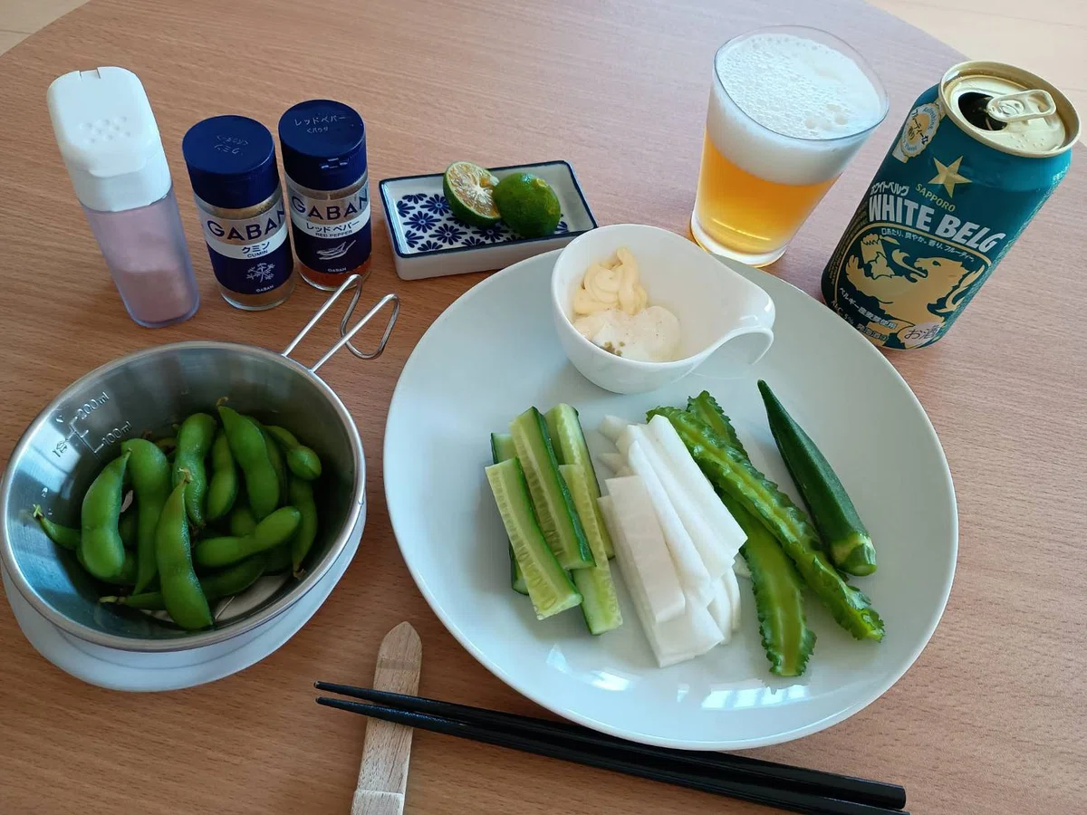 料理の他は調味料とビール