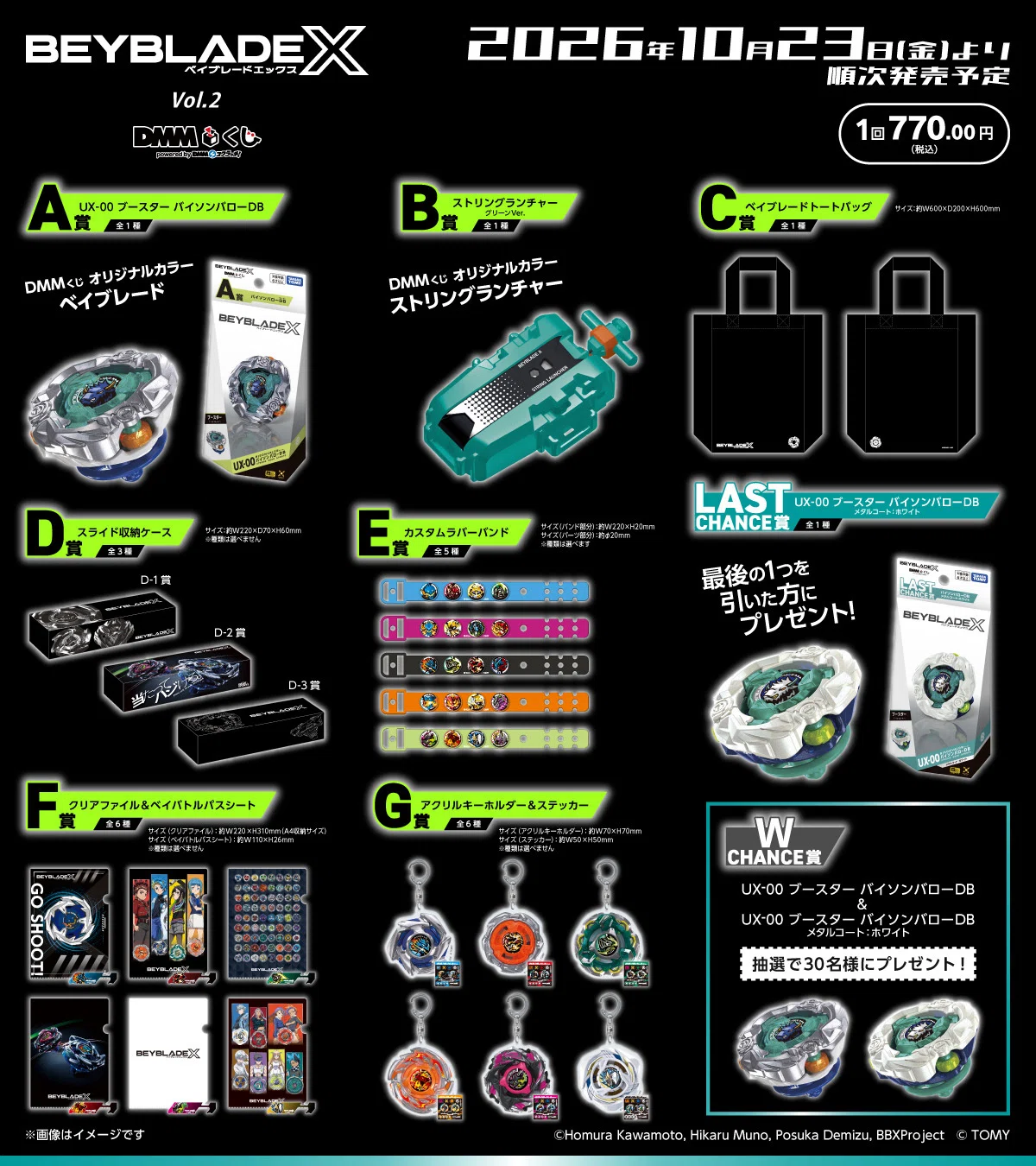 BEYBLADEX ベイブレードX : DMMくじ ベイブレードX Vol.2｜ベイブレ雑記