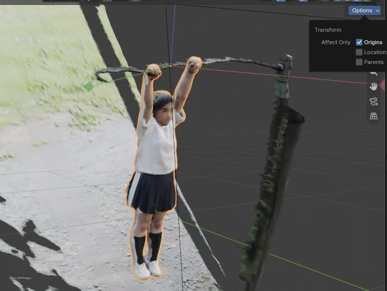 [Blender] The story of making a video of a giant swing on a horizontal ...