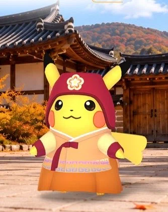 ポケモンGO韓国限定韓服ピカチュウ入手方法＆座標まとめ！色違い・内容