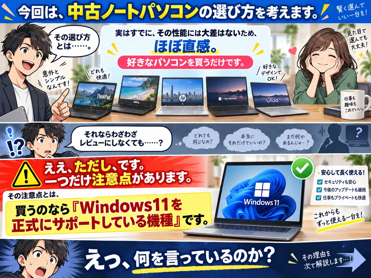 パソコン（詳しくないので、種類等聞かれてもわかりません） 中古ノートパソコン】選び方｜IUEC