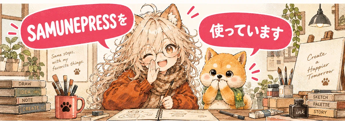 SAMUNEPRESSを使っています