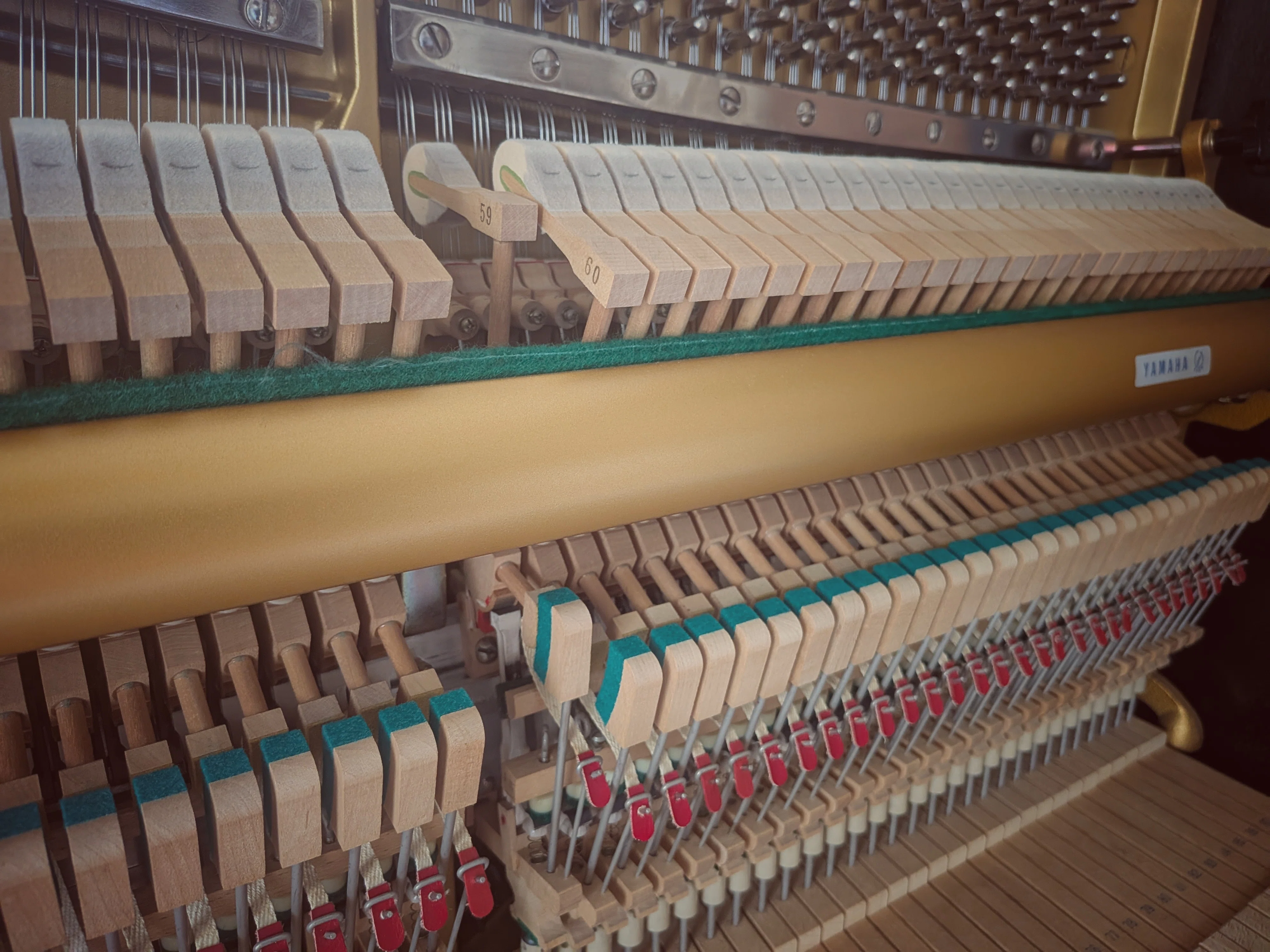 ヤマハ　YAMAHA U3 中低音を温かみのある音質に仕上げました。 この一年気持ち良く弾いていました』─三鷹市・ヤマハU1Aの調律