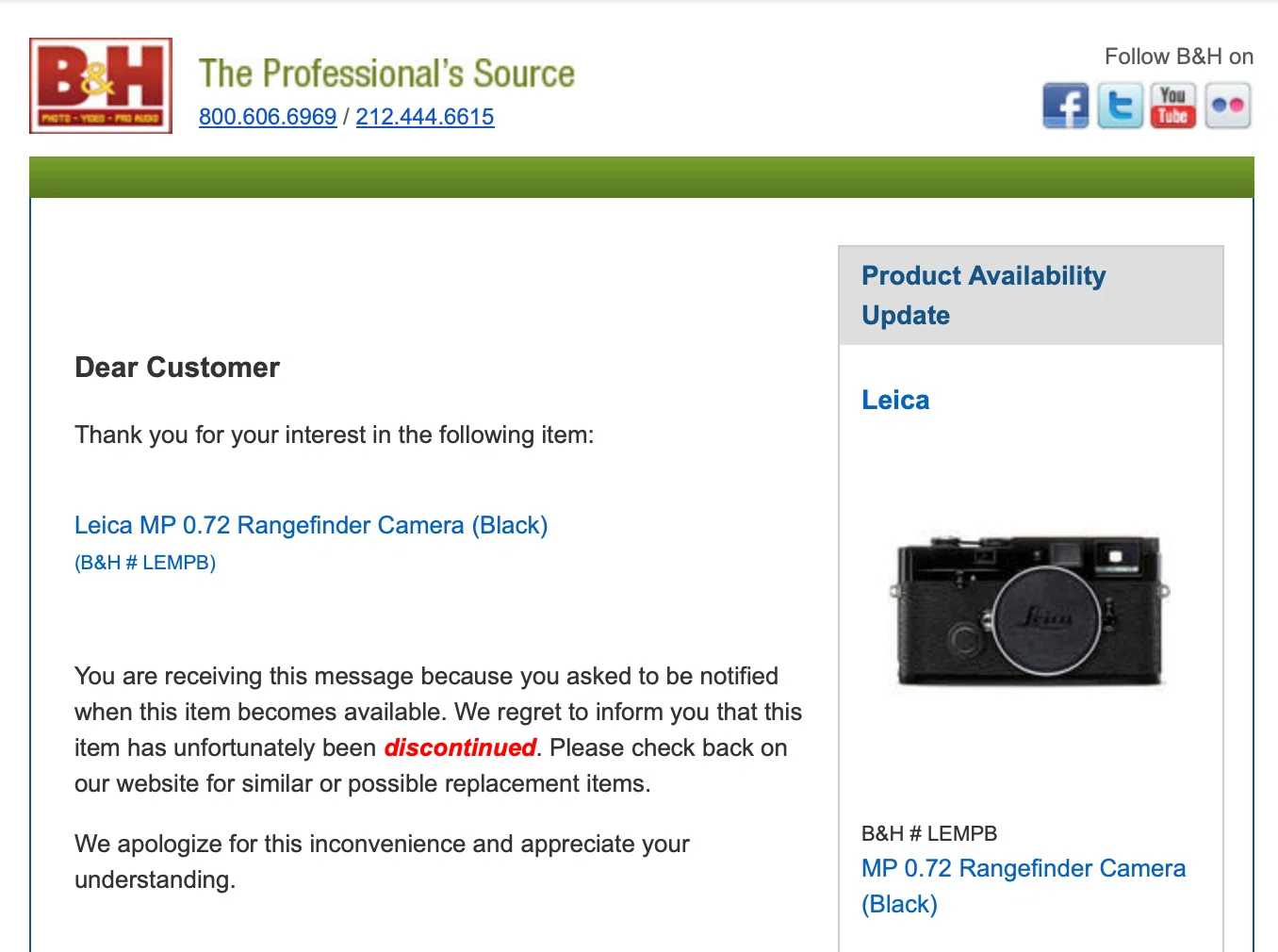 LEICA MP 0.72がディスコンか？（東スポ風）｜MOJA MOJA
