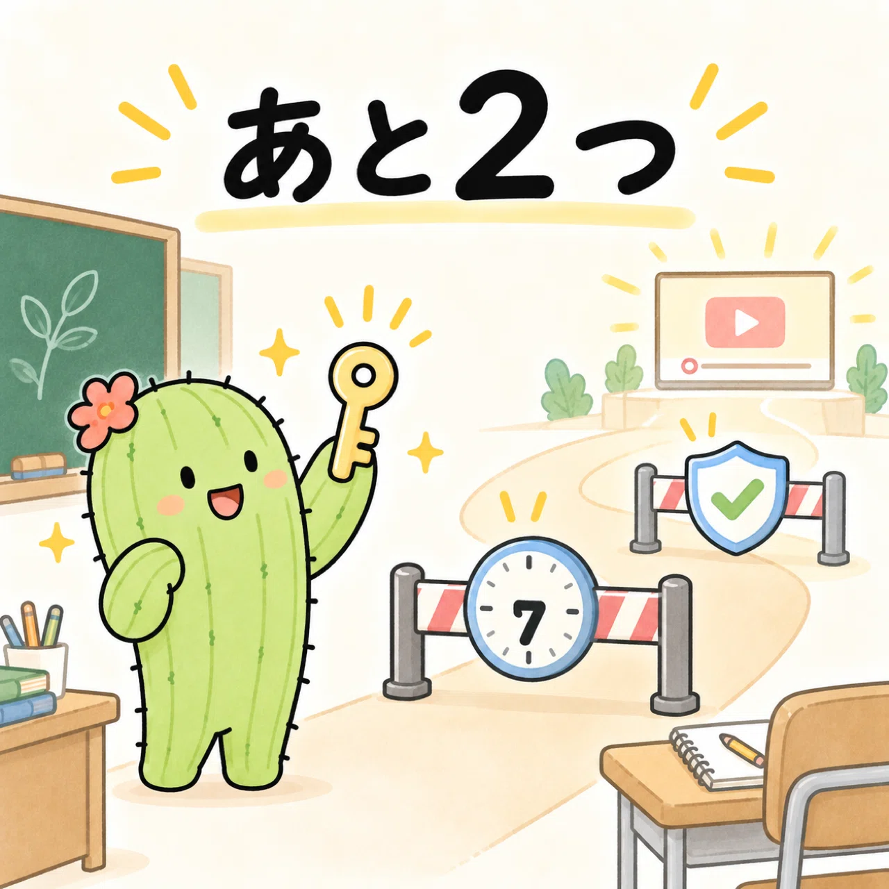 カギは取れる。公開まではあと2つ