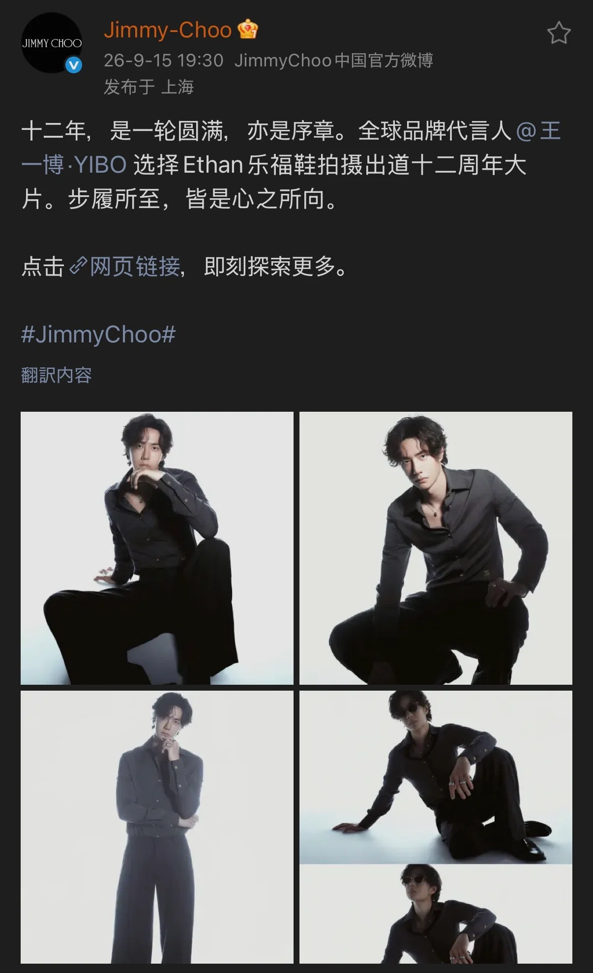 CHANELとJimmy Chooをまとう王一博 ～色気と強さ、デビュー12周年の