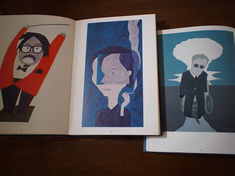 アートBook】和田誠肖像画集「PEOPLE」「PEOPLE2」｜ジョニーズ