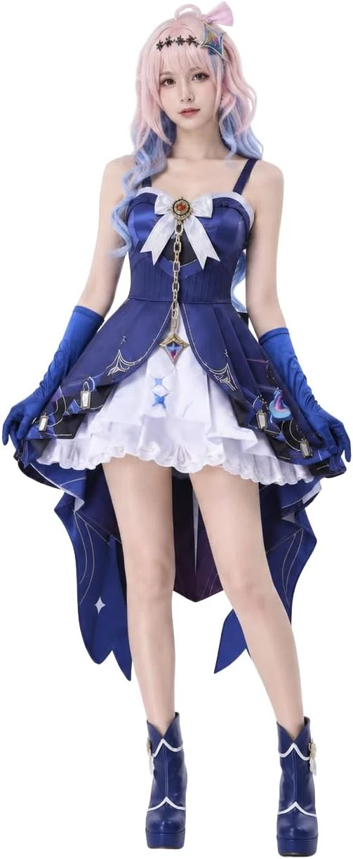 セイヨウ良品】鳴潮ダーニャ風コスプレ衣装 ウィッグ＆小物付きセット