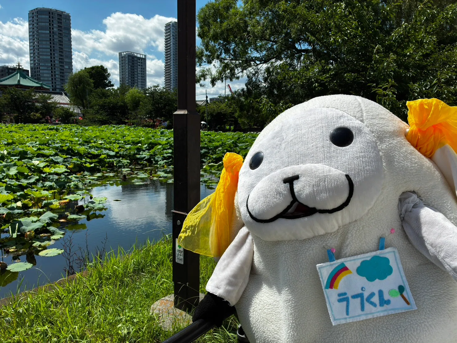 音楽と笑顔で街を元気に！上野を愛する羊のロッカー「ラプくん」登場