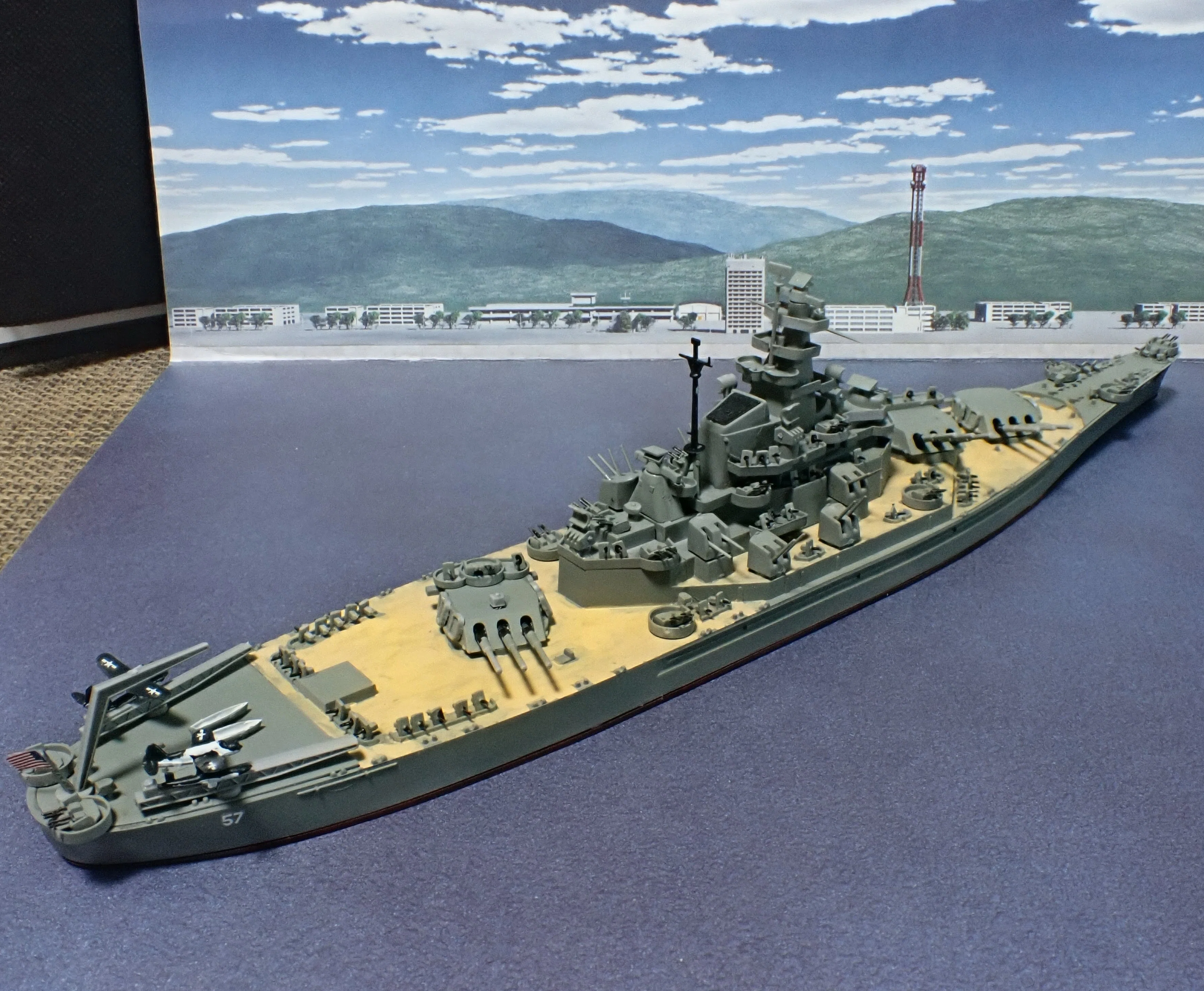 1/700 アメリカ軍　戦艦サウスダコタ・アラバマ　2隻セット 1/700 ウォーターラインシリーズ ハセガワ アメリカ戦艦 サウスダコタ