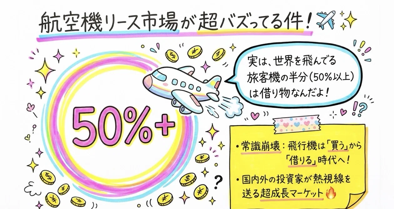 市場解説】世界中で飛行機が足りない！！航空機リース市場にいま「熱