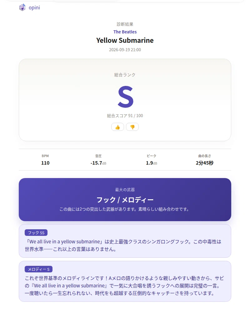 Opini診断結果 1