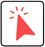 クリックアイコンのイラスト