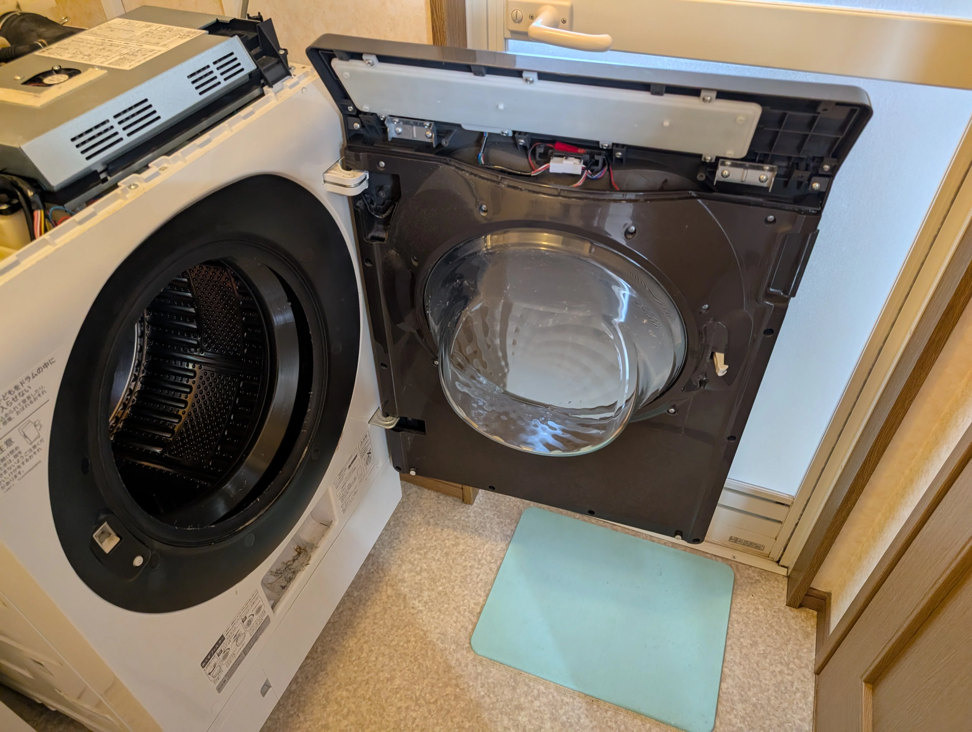 乾かなくなったSHARPドラム式洗濯乾燥機を自分で分解清掃した話【前編