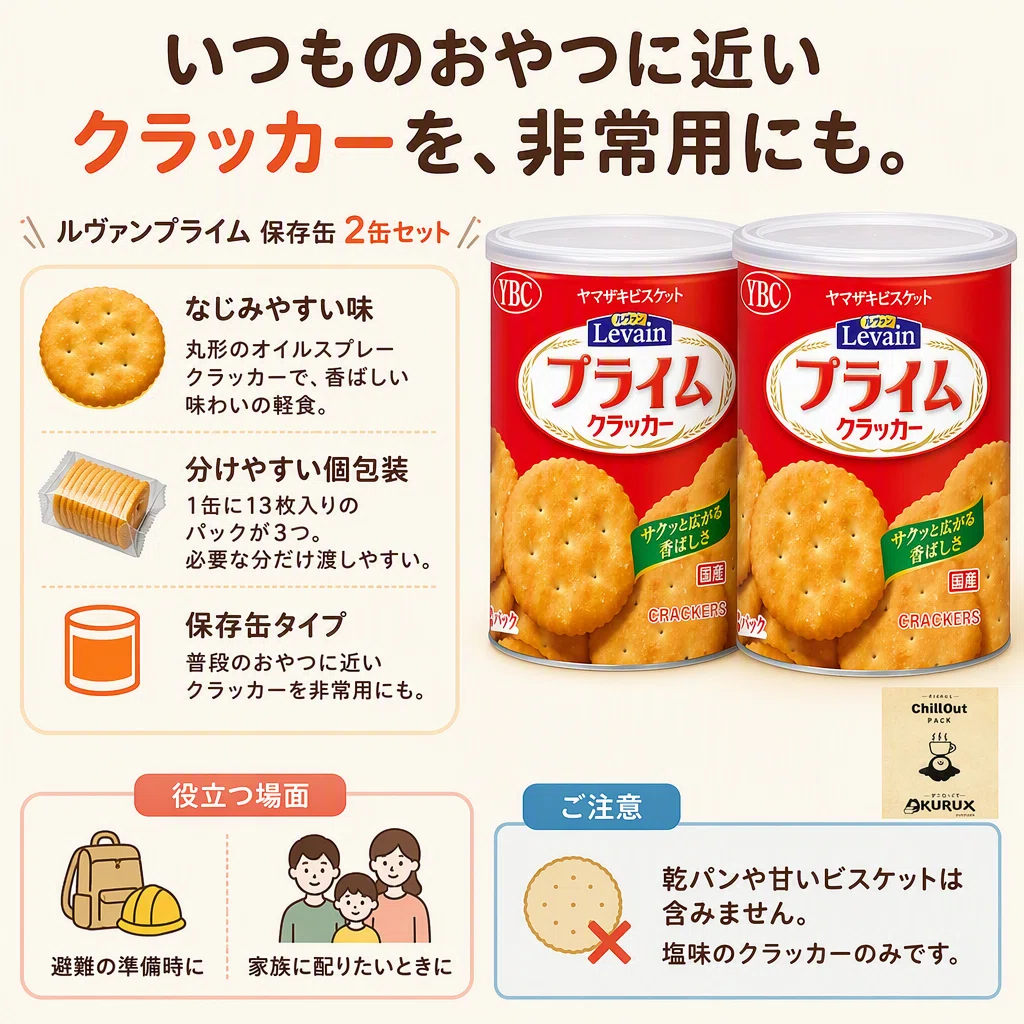 非常食クラッカーは単品とセットのどちらを備える？家族に合う選び方