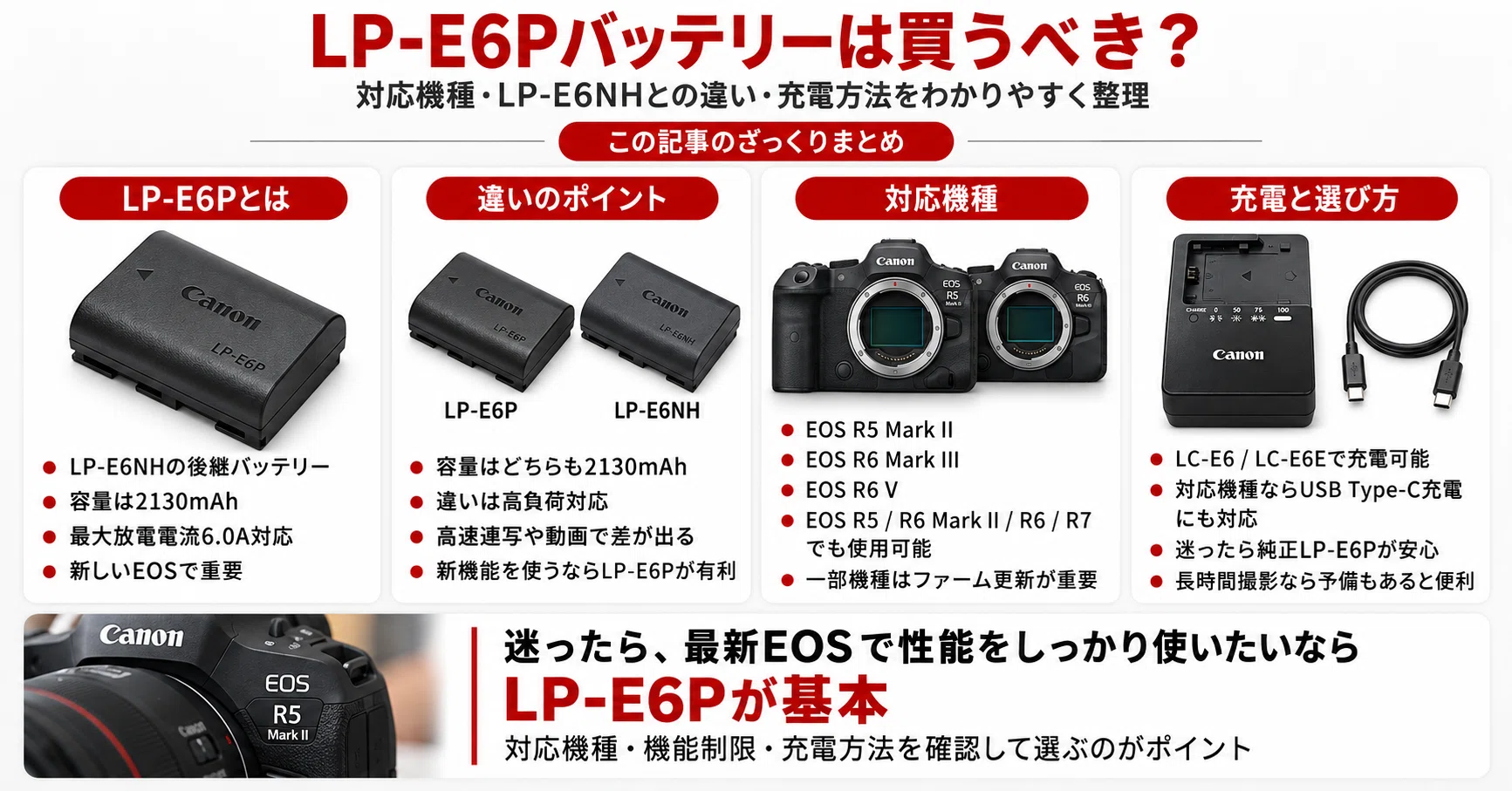 A Thorough Explanation of the LP-E6P Battery | Compatible Models