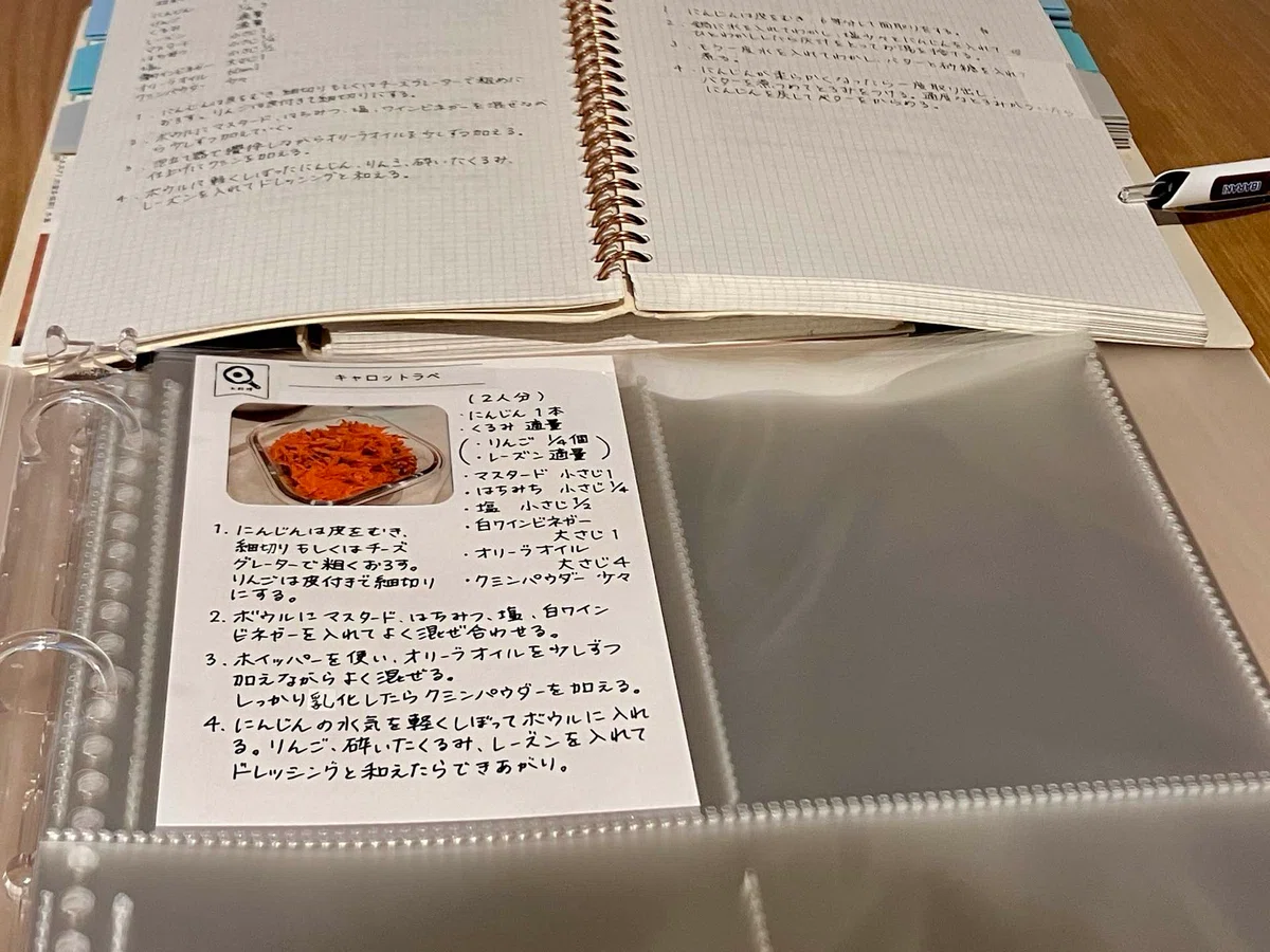 My Note Collection My Recipe Collection Made with MUJI and 100-Yen Shop Items|三ツ谷亮