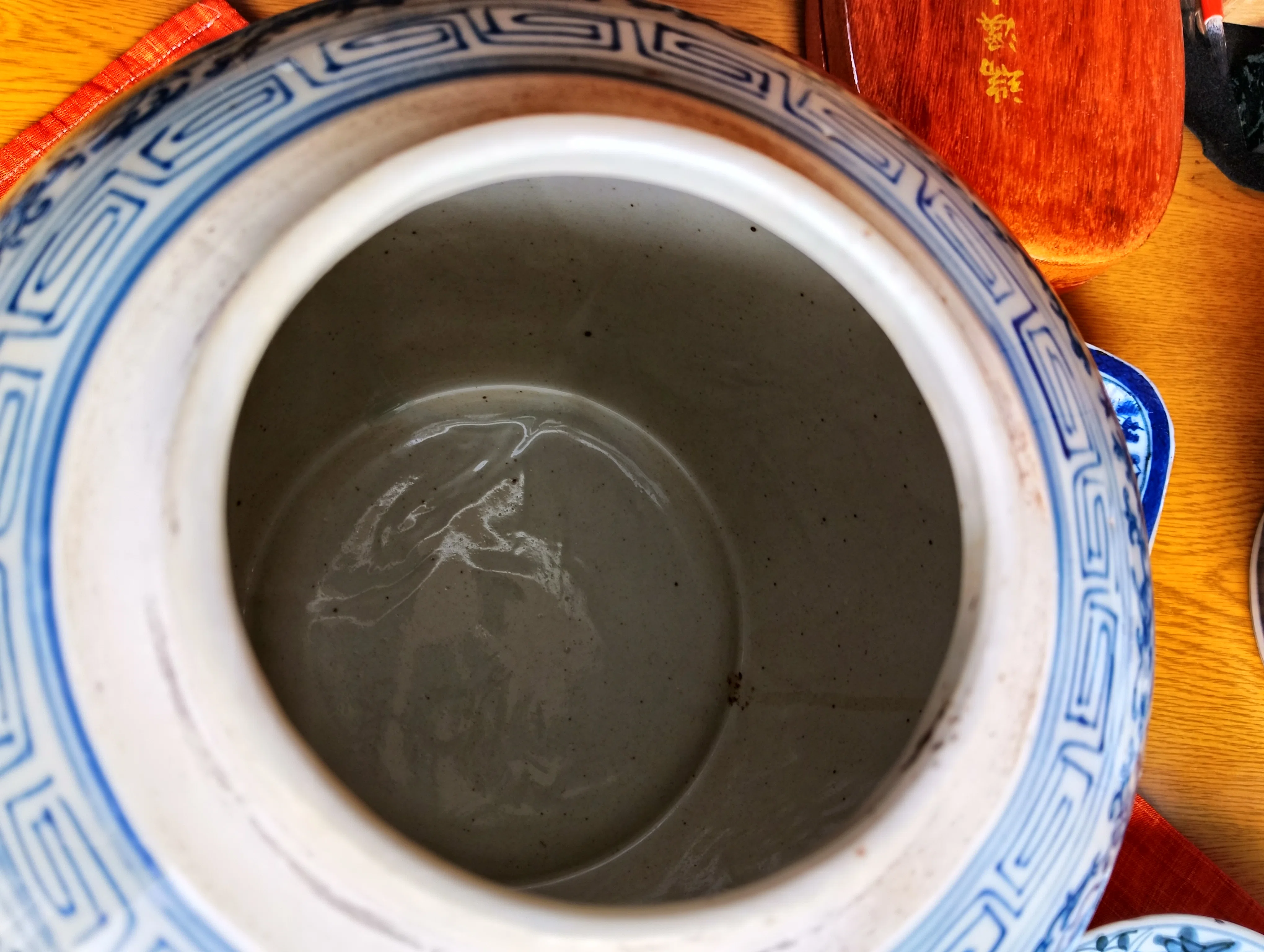 青花喜字缶｜トリニティ