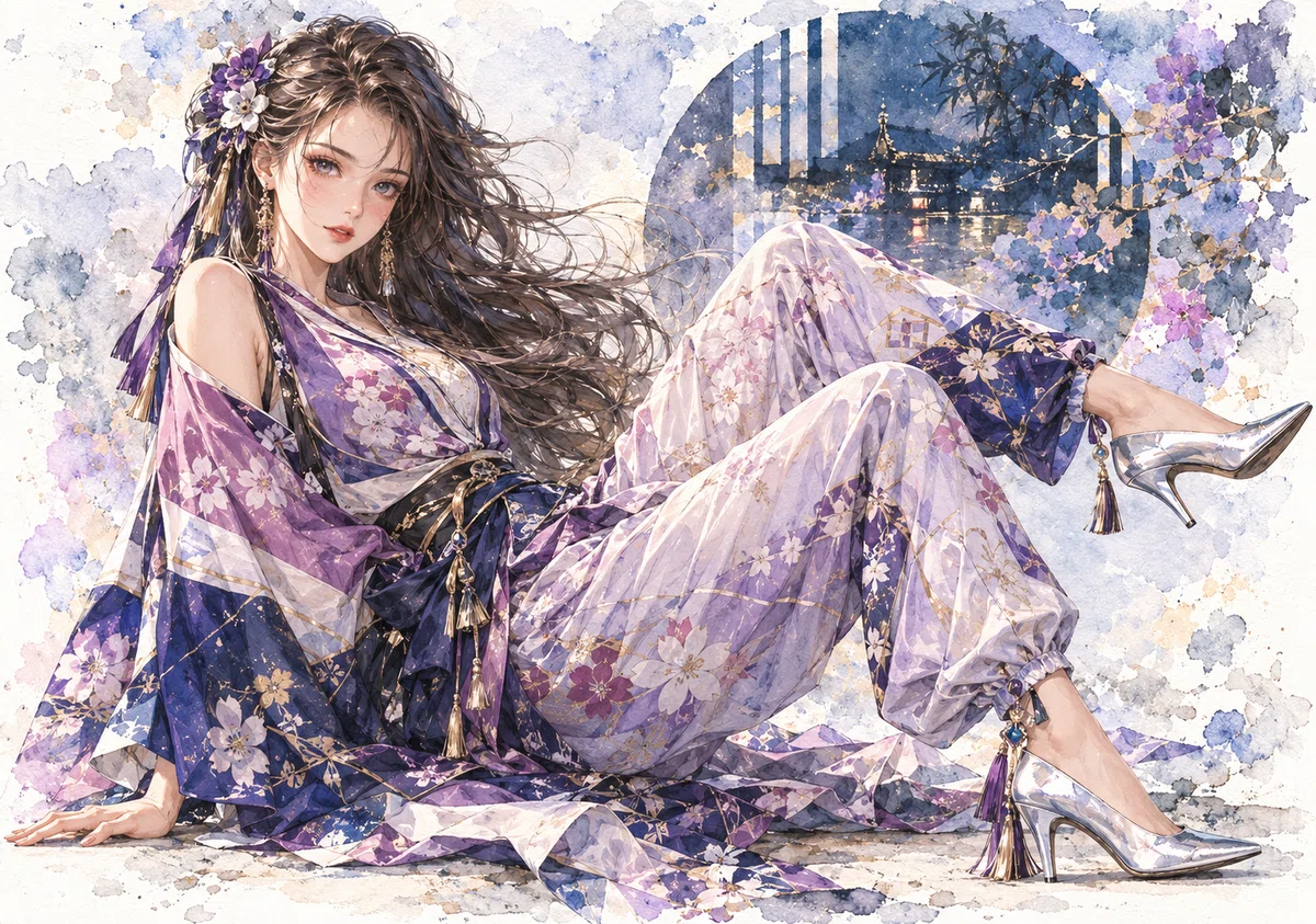 美少女イラスト㉖水彩画美少女｜かんべい Mk-Ⅰ