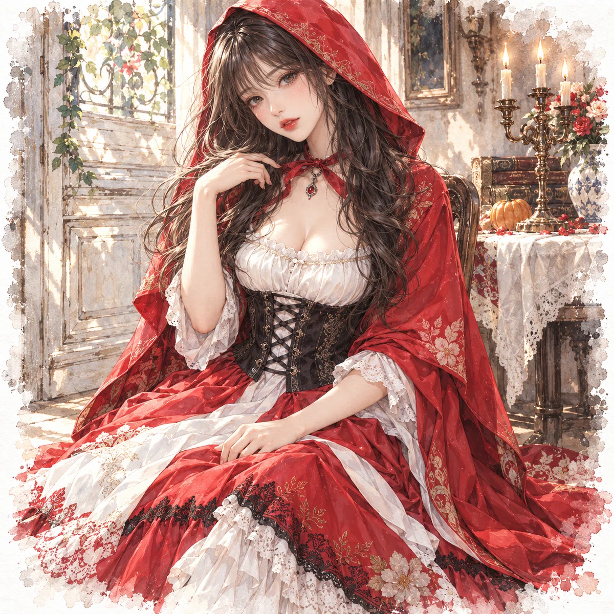 美少女イラスト㉖水彩画美少女｜かんべい Mk-Ⅰ