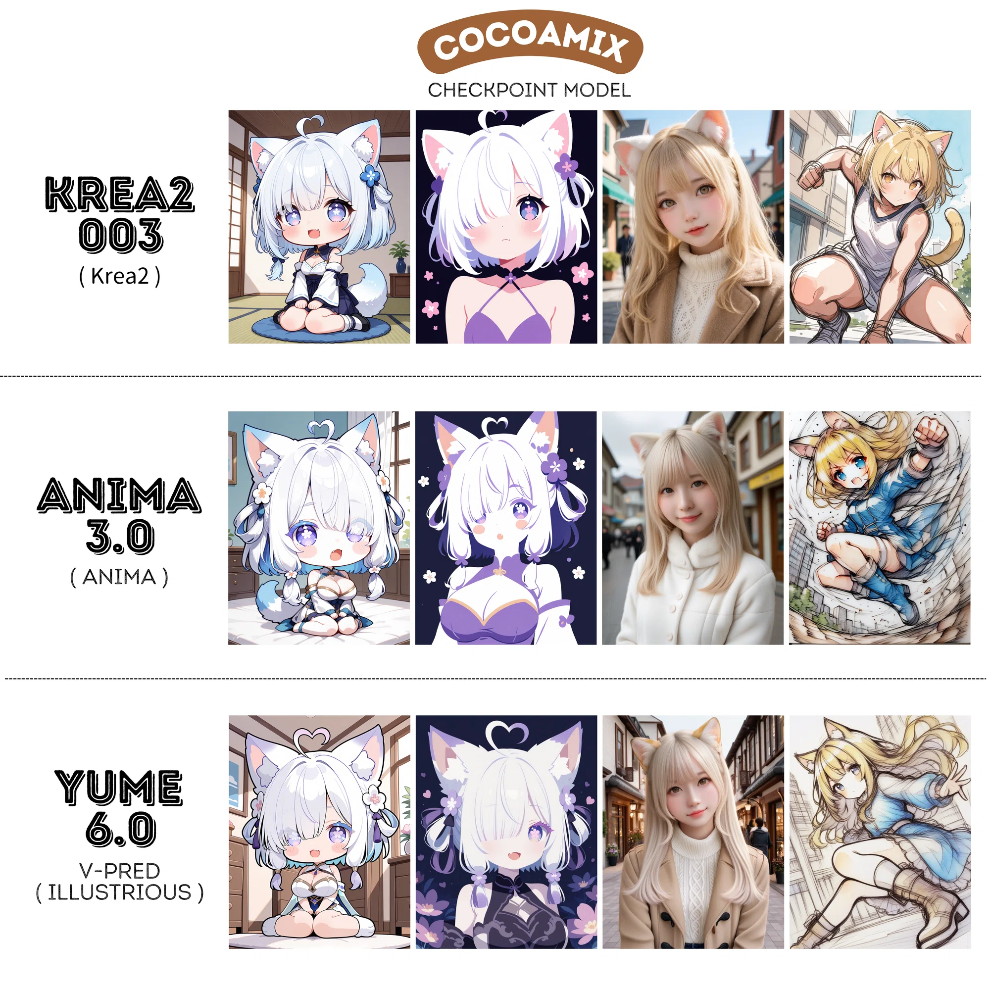 最新cocoamix モデル一覧2026秋（Krea2・Anima・XL・IL・Pony・SD1.5