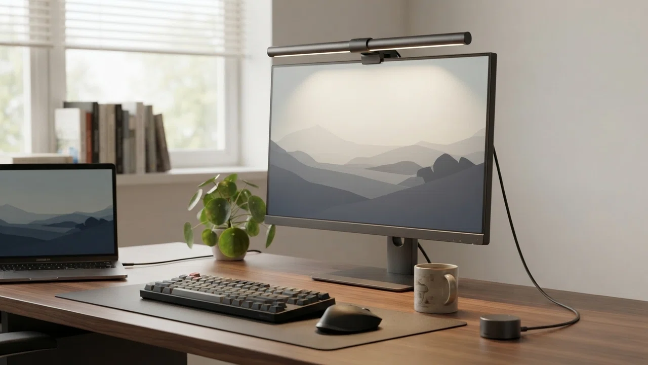 BenQ ScreenBar Plus のレビュー・口コミ評判と特徴 有線リモコンで