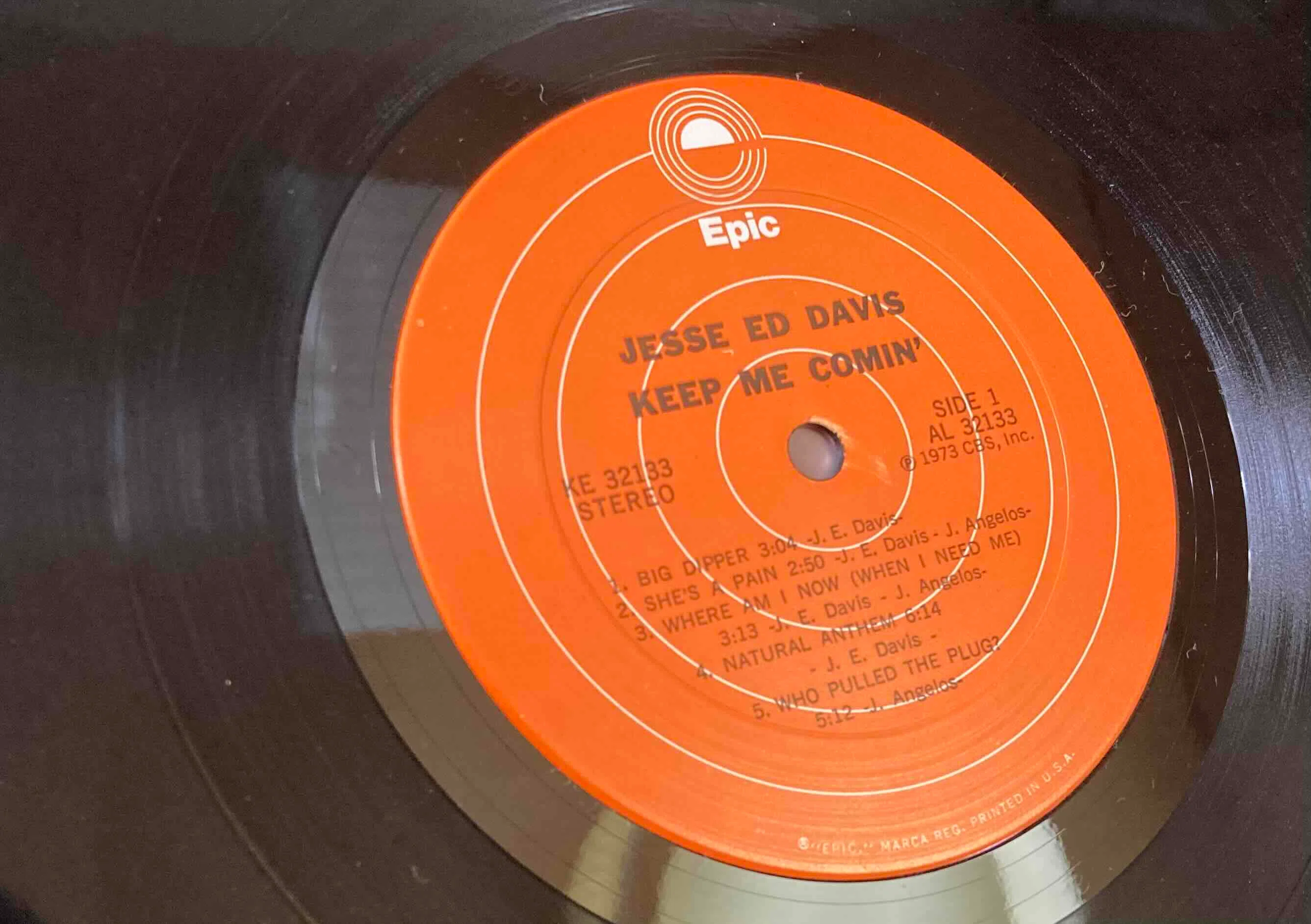 Jesse Ed Davis [ Keep Me Comin' ] Epic KE-32133 ｜naruru's Record