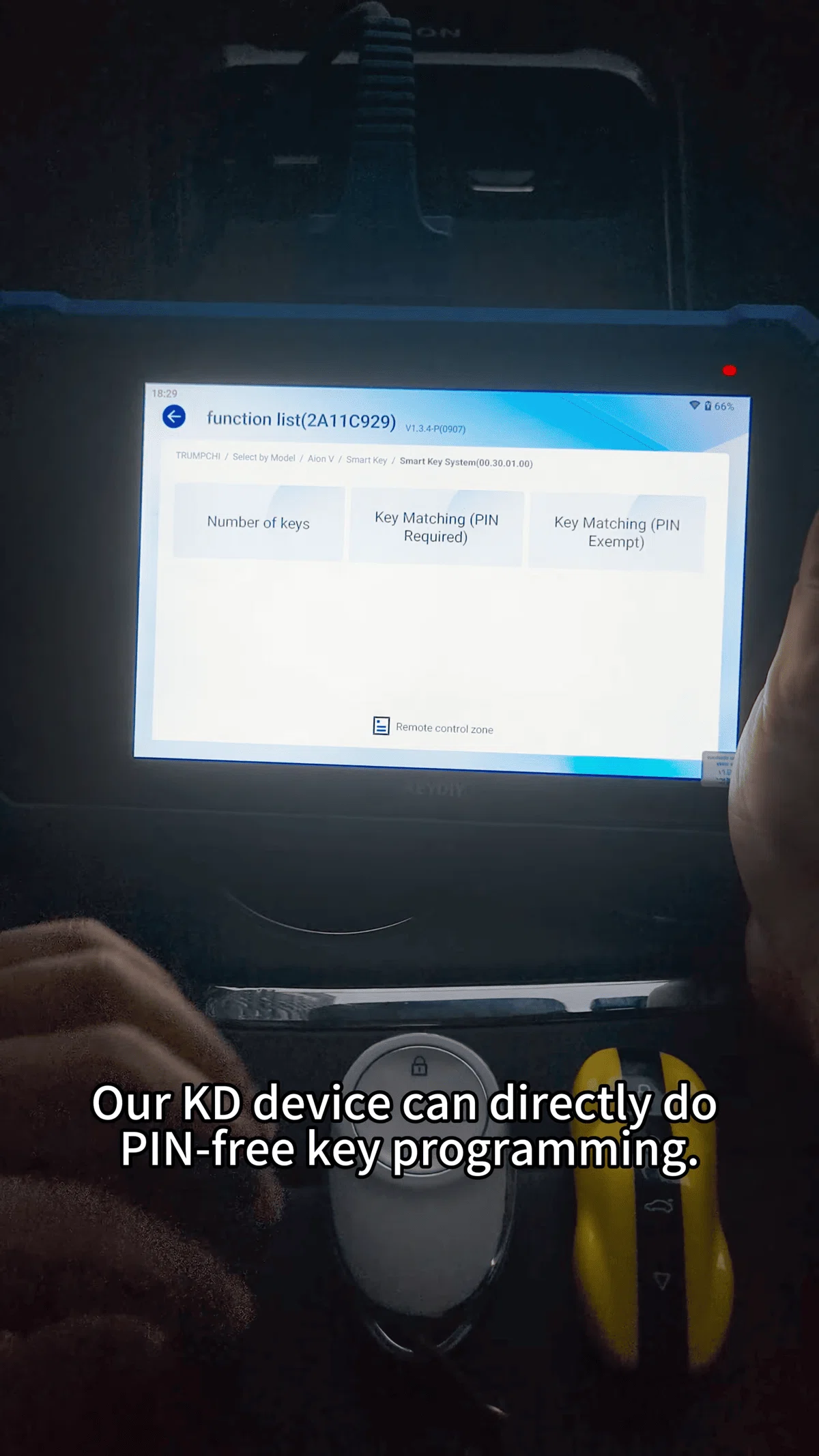 KEYDIY KD-X6: Programming All Keys Lost for 2024 AION V (No PIN ...