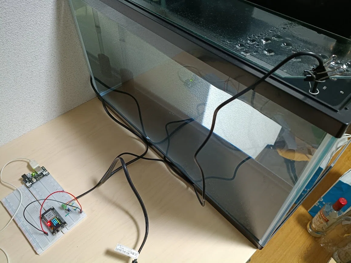 [Keeping Saltwater Fish in a 40°C Room #1] DIY Water Temperature Logger ...