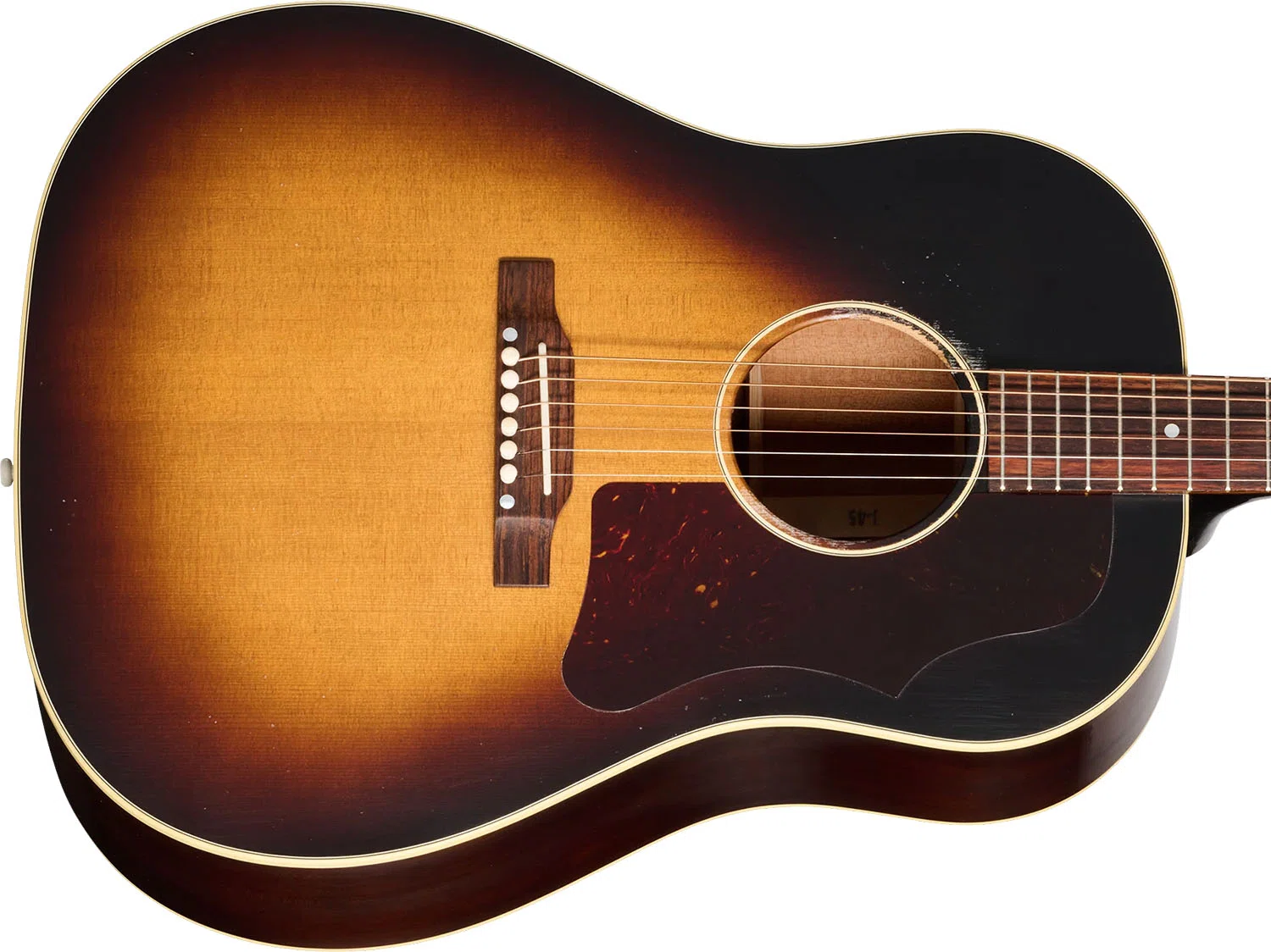 The Gibson 1955 J-45 Light Aged, a faithful recreation of the
