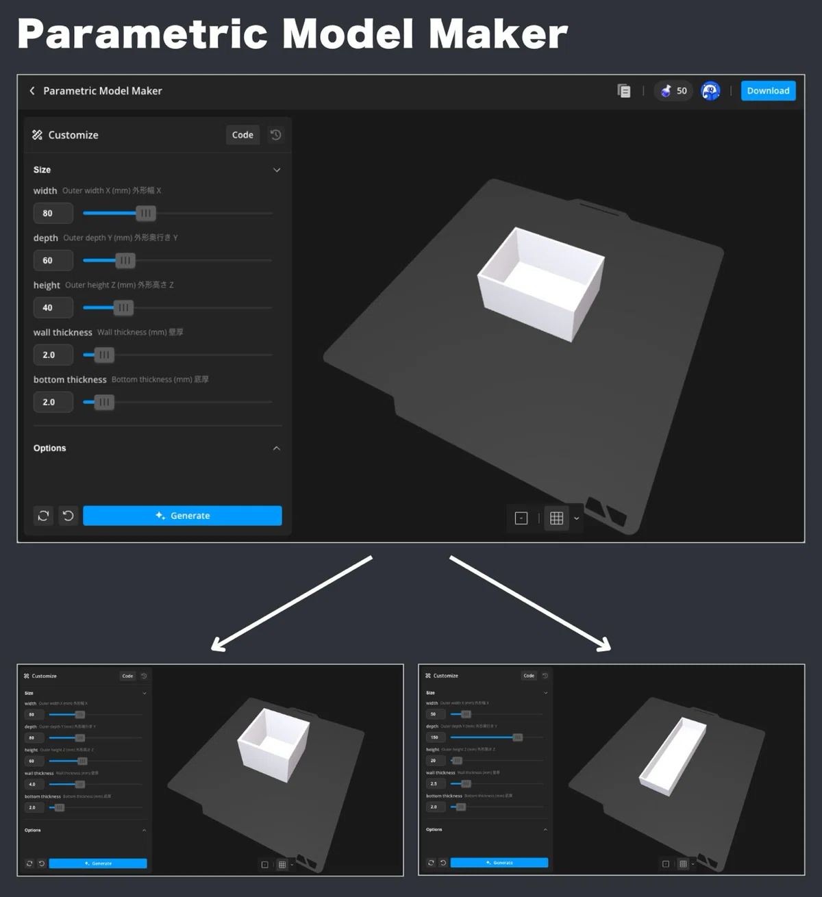 How to Create and Publish a 3D Model Generator Customizable with ...